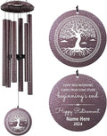 Personalized Wind Chimes 2025 Retirement, Retirement Gifts for Dad/Mom, Celebrate Retire, Custom Metal Retirement Wind Chimes for Woman/Man Outdoor 36inch (Produced in USA)
