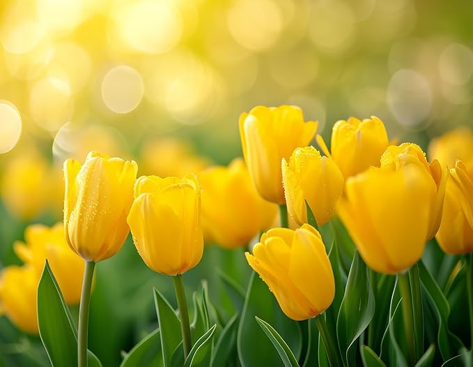 Big Smile Darwin Hybrid Tulip Bulbs for Planting - Stunning Yellow Blooms, Perennial, Top Size Bulbs (5 Bulbs)