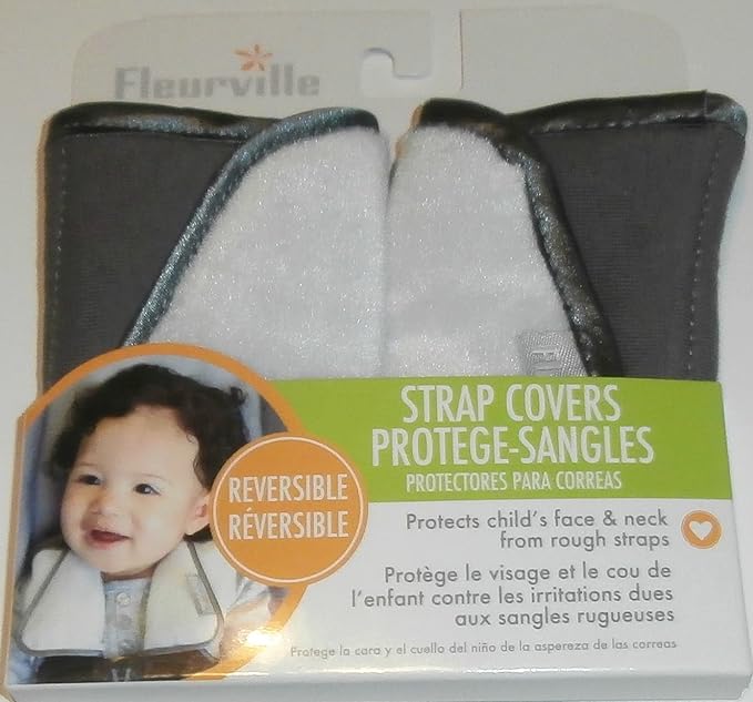 Fleurville Graphite Gray Reversible Strap Covers