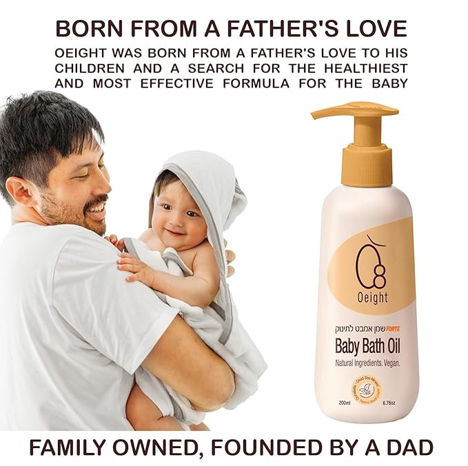 Baby Bath Oil Forte 100% Natural Active Ingredients Dead Sea Mineral