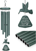 Sympathy Wind Chimes for Outside Deep Tone, Memorial Wind Chimes for Loss of Loved One Prime, Bereavement Condolence Remembrance Funeral Gifts for Grieving Friends Loss of Mother Father
