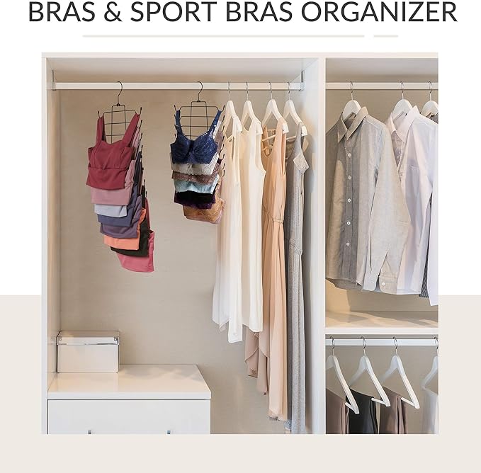 ZEDODIER Tank Top Hanger Space Saving, Bra Hangers
