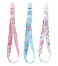 CutiePlusU Adult Size Pacifier Clips 3 Pack-Unicorns, Rainbow Cats and Giraffes
