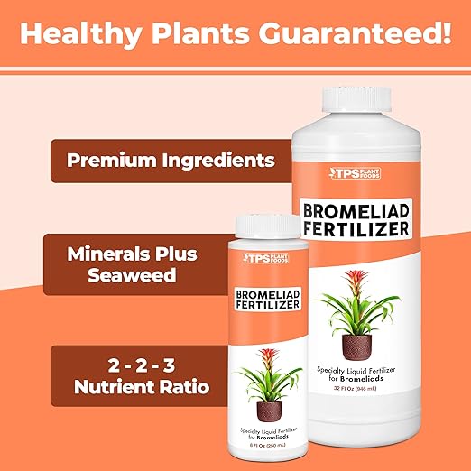 Bromeliad Fertilizer for All Bromeliaceae Plants, Liquid Plant Food 8 oz (250mL)