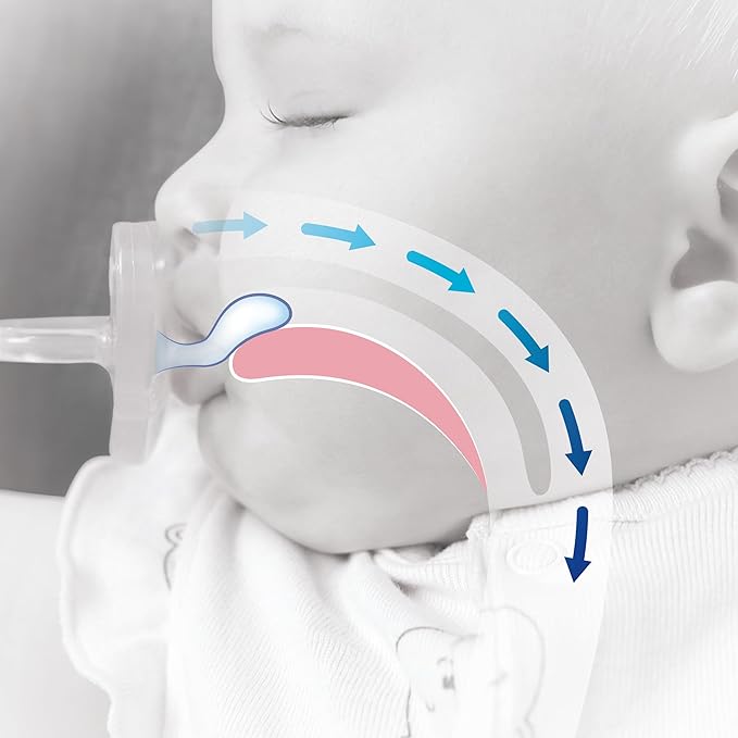 Chicco PhysioForma Mini Orthodontic Pacifier for Babies 0-2 Months, Ultra Light & Small, 100% Soft Silicone, Supports Breathing, One-Piece Design, Included Sterilizing Case, BPA Free, 2-Pack, Blue