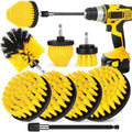 Drill Brush Attachment Set, 7 Pack 1/4in Power Scrubber Brush + Extend Long Rod