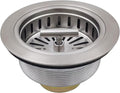 3-1/2 Inch Brushed Nickel Sink Strainers