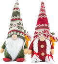 2PCS 12 Inch Christmas Gnomes Decorations, Handmade Plush Xmas Gnomes with Gift, Elf Scandinavian Tomte Gnome Figurines for Xmas Decor Gift - Christmas Party Home Decorations