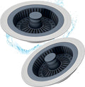 Kitchen Sink Drain Strainer 3 in 1, 304 Stainless Steel Pop Up Sink Stopper