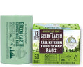 Green Earth Compostable Tall Kitchen Food Scrap Trash Bags, Compost Bin