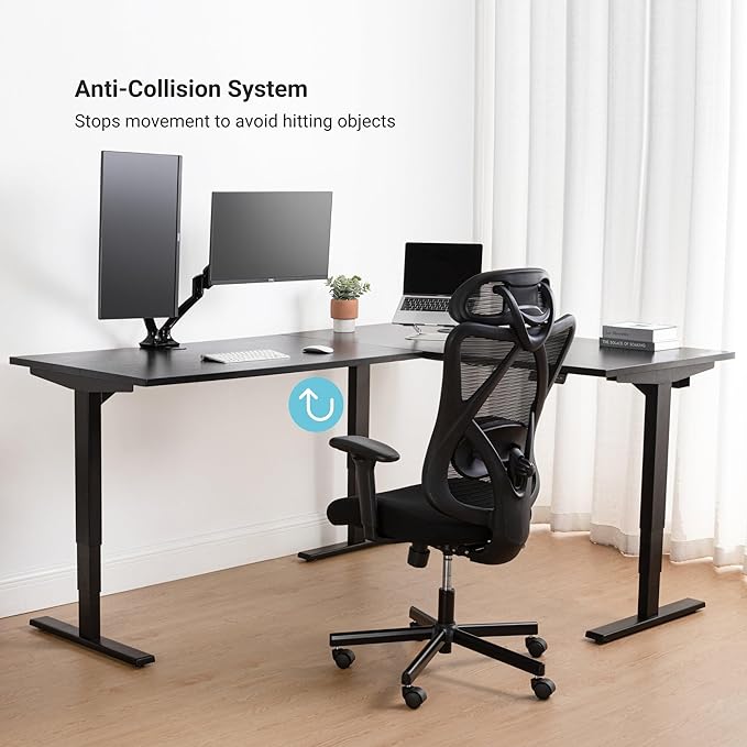 Standing Desk: FLT-05, DT-3030-BB, DT-4830-BB, DA-10-Black