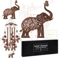 Elephant Wind Chimes for Outside - Elephant Gifts for Women Men, Memorial Wind Chimes for Outdoor, Garden Patio Yard Porch Decor, Birthday for Mom Grandma Wife Friends