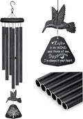 Sympathy Wind Chimes for Outside Deep Tone, Memorial Wind Chimes for Loss of Loved One Prime, Bereavement Condolence Remembrance Funeral Gifts for Grieving Friends Loss of Mother Father