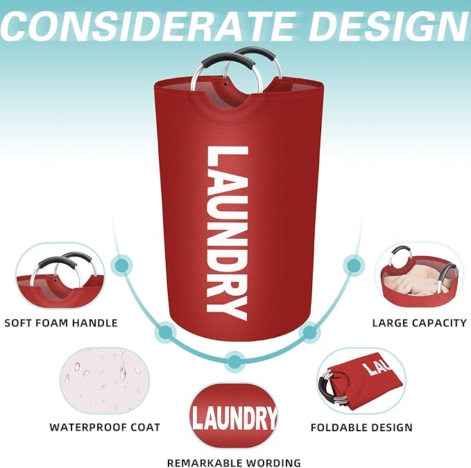 StorageRight 115L Large Laundry Basket, Laundry Hamper, Dirty Clothes Hamper