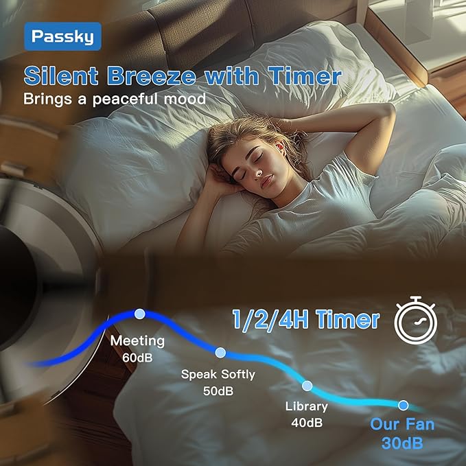 Passky Ceiling Fans with Lights, 52 inch Flush Mount Ceiling fan with Remote Control, Low Profile Ceiling Fan for Bedroom, Farmhouse, Reversible, 3CCT, Dimmable, Noiseless DC Motor, Black