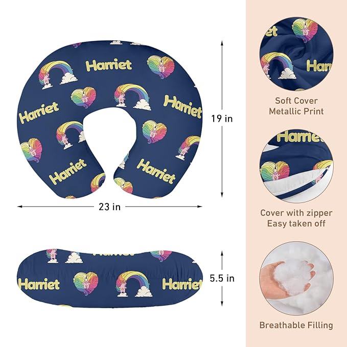 Personalised Car Seat Cover for Girls and Boys - 7 in 1 Navy Horse Print Multipurpose Breast Feeding Cover, Nursing Cover, Grocery Cart Cover - Birthday Gift for Babies(27"x29")
