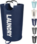 90L Large Laundry Basket, Freestanding Tall Clothes Hamper, Collapsible Laundry