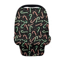 AFPANQZ Christmas Candy Car Seat Covers for Babies Stretchy Lightweight Extra Soft Nursing Cover Breastfeeding Shield Carseat High Chairs Gender Neutral Shopping Carts