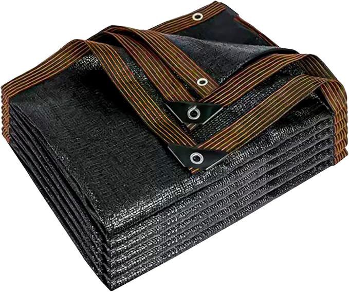 90% Black Shade Cloth, 18x20 FT Mesh Tarp Sun Shade Cloth with Grommets, Sun Protection Sail for Garden Greenhouse Pergola Plants Chicken Coop Patio Outdoor Neting Cover