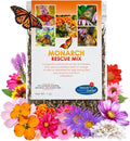 Monarch Butterfly Rescue Wildflower Seed Packet - 1oz, Open-Pollinated Wildflower, No Fillers, Annuals, Perennials and Milkweed Seeds for Monarch Butterfly 1oz