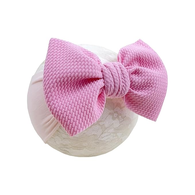 Baby Girl Headbands Nylon Bow Hair Accessories for Newborn Infants Toddlers (Y01, FZ)