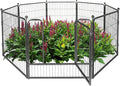 CAPHAUS Decorative Garden Fence, 32 Inch x 21 FT Heavy Duty Iron Fencing Landscape Patio Flower Bed Animal Barrier Border Edging Section, Panel Decor, Folding Wire Fence for Yard for Dog Outdoor