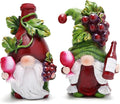 Hodao Red Wine Gnomes Decorations for Home, Home Party Resin Figurines Collectible, Handcrafted Gifts for Wine Enthusiasts, Indoor Outdoor Decor for Dining Tables Kitchen Bar Tabletop Decor