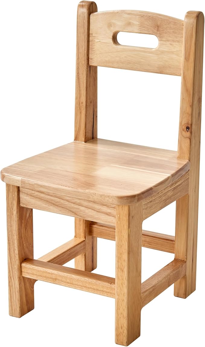 Pure Wood Solid Wood Children Chair for Kids, Kindergarten and Kids' Home Furniture-Natural(2 Same Chairs)