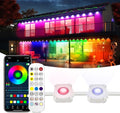 Permanent Outdoor Light,100ft with 72 LED Eaves Lights,Smart RGB Outdoor Lights with 75 Scene Modes,IP67 Waterproof,for Halloween Decorations,Christmas,Party,with App and Remote