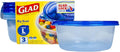Glad GladWare Big Bowl Food Storage Containers, Large Round Bowl Holds 48
