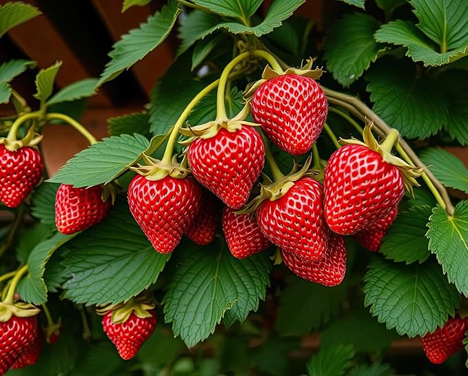 Sugar Berry Red Strawberry Plants for Growing - Prolific New Breed with Huge Yields and Amazing Sweet Flavor (20 Plants)