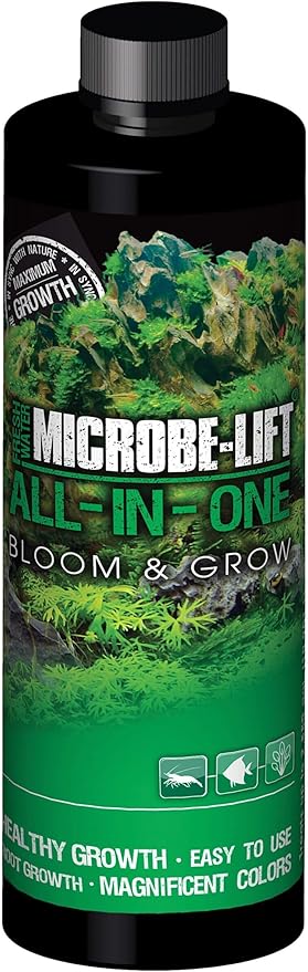 MICROBE-LIFT All in One Aquatic Plant Fertilizer, Increases Plant and Root Growth, Improves Coloring, 16 Fl Oz