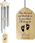 Memorial Wind Chimes for Infant Loss - Sympathy Gift for Miscarriage, Pregnancy Loss, and Angel Baby Keepsake