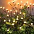 NBQQ Solar Garden Lights Outdoor, Waterproof Solar Powered Lights for Yard Pathway Patio, Swaying Lawn Decor as Gardening Gifts for Women Holiday(Warm White, 10 Pack)