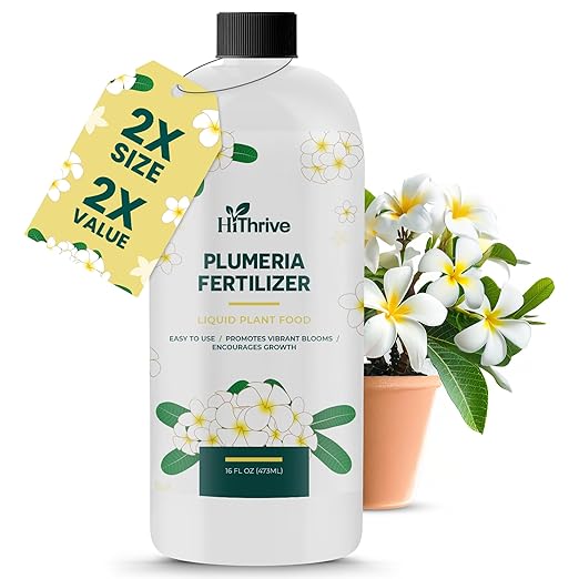 16oz Plumeria Fertilizer - Makes 16 Gallons of Liquid Plant Food for Plumeria Plants Live, Tropical Plant Fertilizer for Vibrant Flowers, Glossy Leaves, and Strong Roots - Nutrient-Rich Flower Food