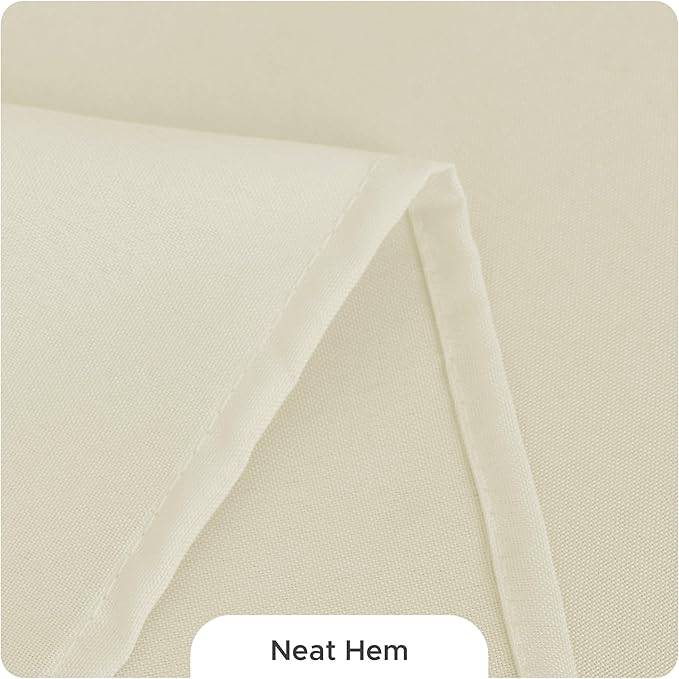 Fitable 8 Pack Table Cloth Rectangle Table: Stain and Wrinkle Resistant Tablecloth Rectangular, Washable Polyester Tablecloths for Wedding Party Dining Banquet Event Catering(Ivory, 70x108 Inch)
