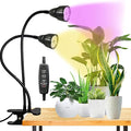 Grow Light for Indoor Plants Growing, Juhefa Gooseneck Clip-on Plant Lamp for Seedlings Succulents Seed Starting,3 Modes & 10-Level Brightness with Timer 3 9 12 Hrs