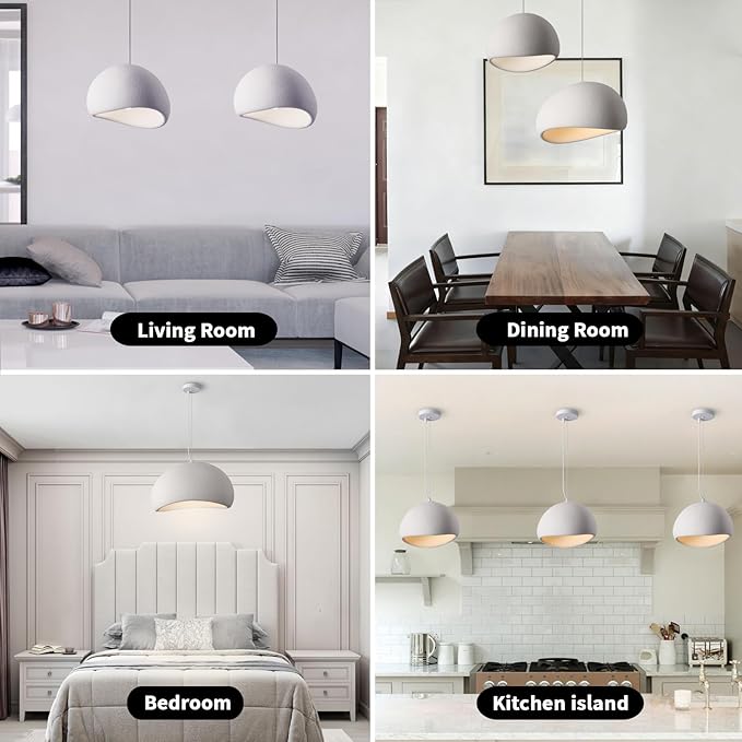 30CM Wabi Sabi Pendant Lights Kitchen Island Lighting Fixture Pendant Light Fixture for Dining Living Room Hallway Bedroom Restaurant Hanging Lamp
