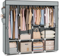 VTRIN Portable Closet for Hanging Clothes 67 Inch Wide Large Capacity Portable