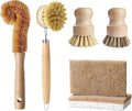 Natural Bamboo Dish Brush Set