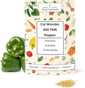 Woods Creek Seeds: Cal Wonder 300 TMR Sweet Pepper Seeds for Planting - Over 250 Heirloom Non-GMO California Wonder Bell Pepper Seeds for Planting Outdoors or Indoors for Home Plant Gardens