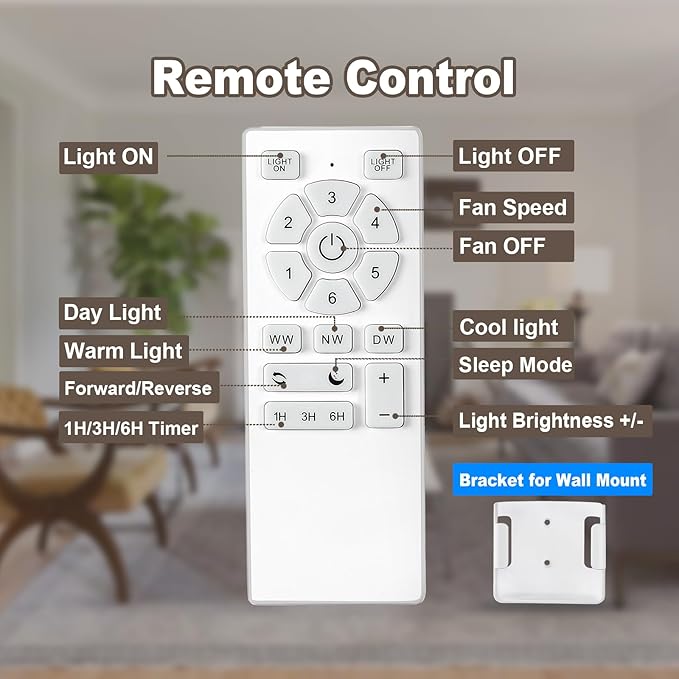 52 Inch Ceiling Fans with Lights and Remote, Flush Mount Nickel Ceiling Fan for Bedroom Living Room Indoor/Outdoor, Quiet 6 Speed Reversible DC Motor, 3CCT, Dual Color 5 Blades, ETL Listed