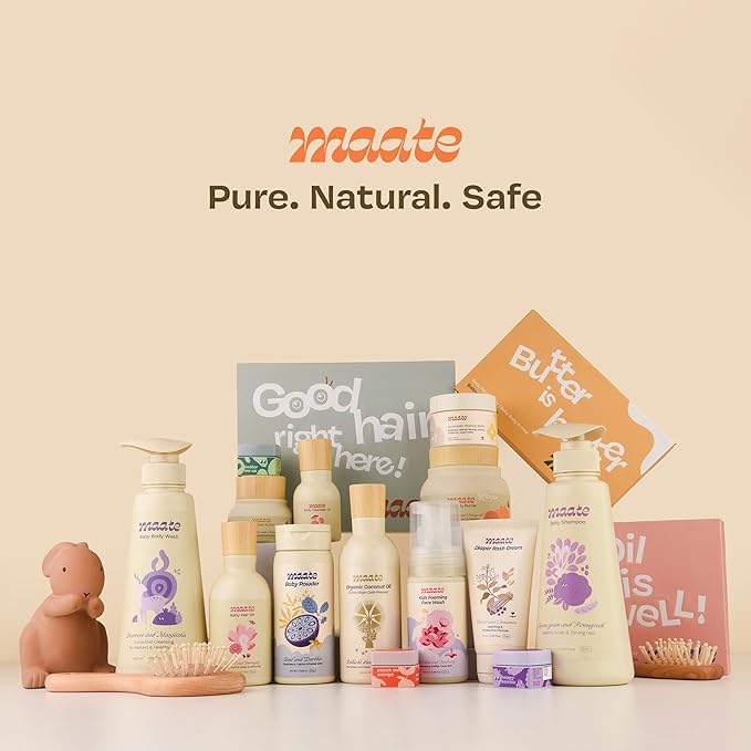 MAATE Baby Face Butter (50 gm) | Enriched with Shea Butter & Avocado | Baby Cream For Face | Baby Face Butter For Kids 0-12 years | Nourishes & Softens Skin | Quick Absorbing and Extremely Light