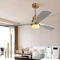 Sofucor Smart Ceiling Fan, 52" Low Profile Ceiling Fans with Lights and Remote, Compatible with Alexa/Google/App, 3-Color Light 6-Speed DC Motor Reversible Timer for Bedroom Living Room Patio Outdoor