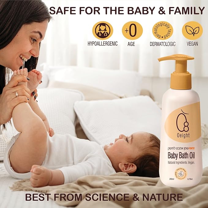 Baby Bath Oil Forte 100% Natural Active Ingredients Dead Sea Mineral