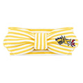 Creative Knitwear Drexel Dragons Infant Girls Gold/White Striped Hair Knot Headband Embroidered Logo - Size Newborn - 4T