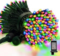 LAMPHOME 200LED 66FT Multicolor Christmas Mini String Lights,Plug in Waterproof Connectable LED Fairy Lights,Indoor & Outdoor Christmas Tree Lights for Home Party Garden Yard Bedroom Decor