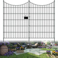10 Panels Garden Fence Dog Fence Outdoor for Yard, 40in H x 23.6ft L Rustproof Metal Fencing with Ground Stakes | No Dig Animal Proof Containment for Pets/Rabbits | Durable Patio Security Panels