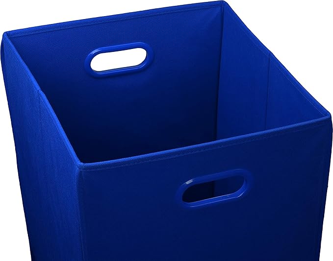 Simple Houseware Foldable Closet Laundry Hamper Basket, Dark Blue