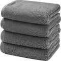 SEMAXE Gray Hand Towels for Bathroom, Quick-Drying, Easy Care